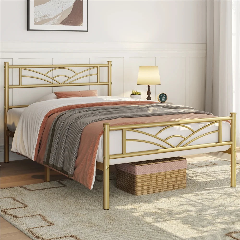 Queen Black Metal Bed L15140