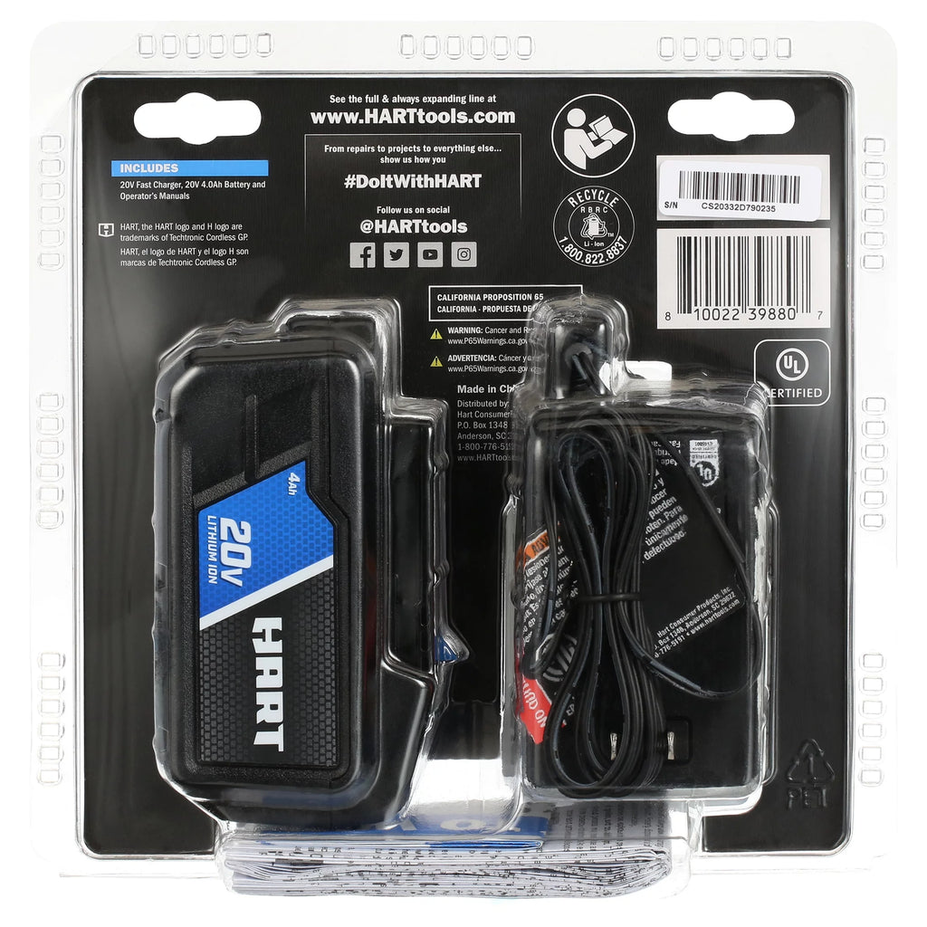 20-Volt Lithium-Ion Battery and Charger Kit D93052