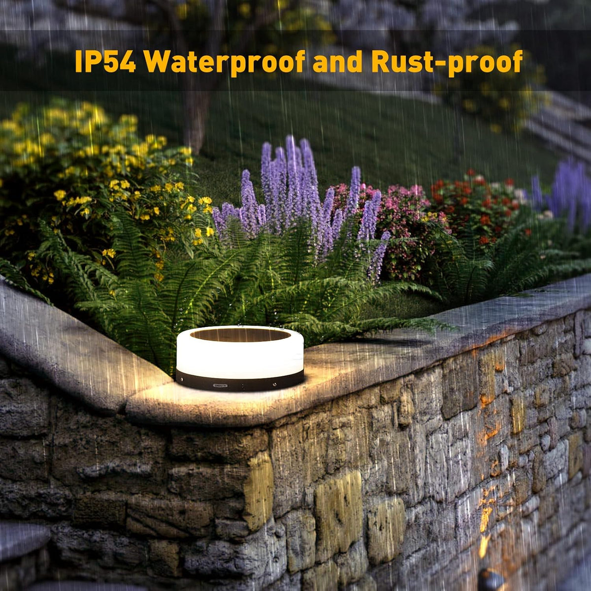 Outdoor Solar Post Cap Light, Modern LED Warm Light T309997