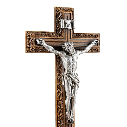6.45" H Saint Benedict Medal Crucifix with Base H857
