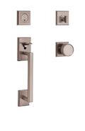 Antique Nickel Sectional Handleset J4782