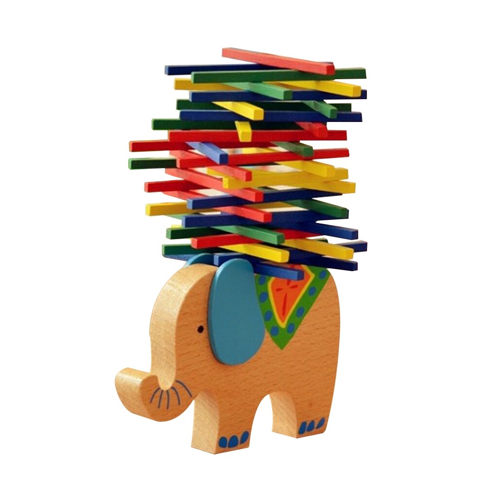 Wooden Stackable Building Blocks Educational Toys J1867
