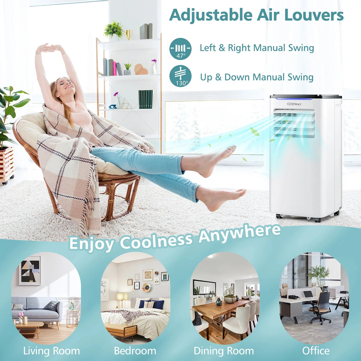 5200 BTU Portable Air Conditioner 3-in-1 E921
