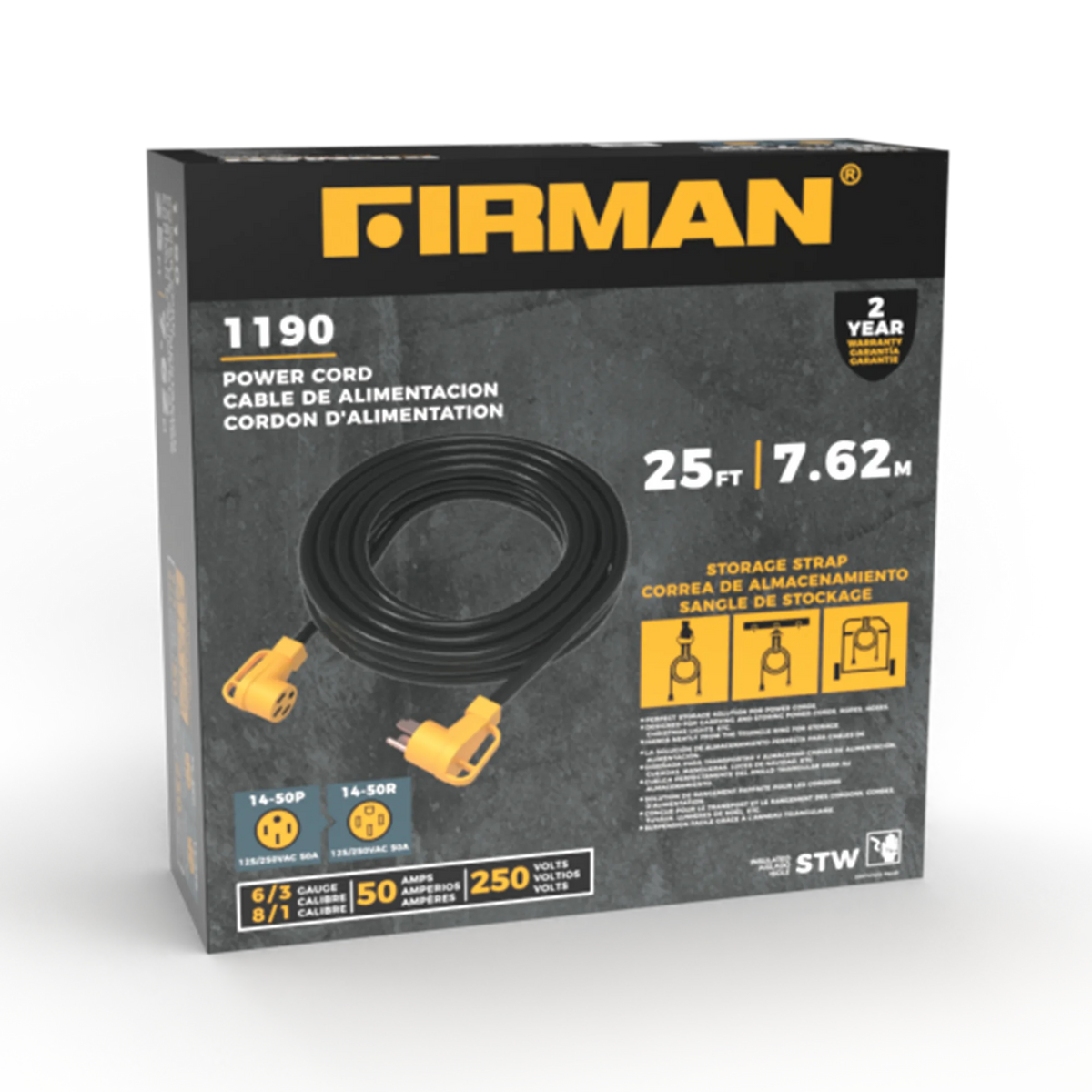 50Amp 6AWG RV Extension Cord Y516