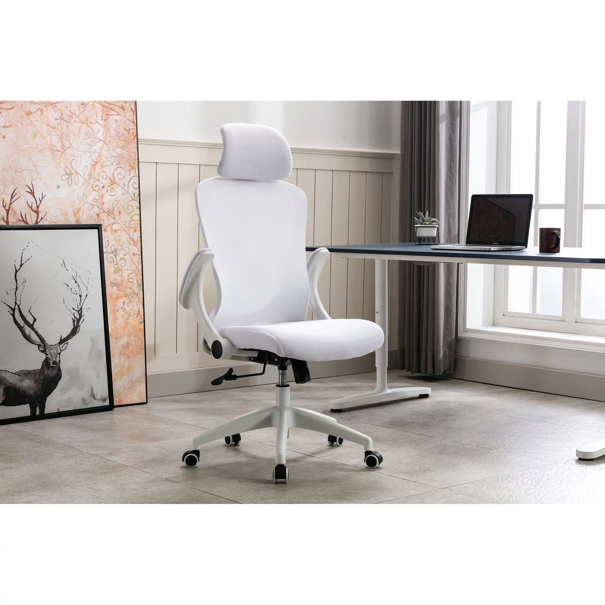 Blue Mesh Swivel Office Chair F7038