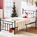 Twin Size Metal Platform Bed Frame with Headboard and Footboard A688