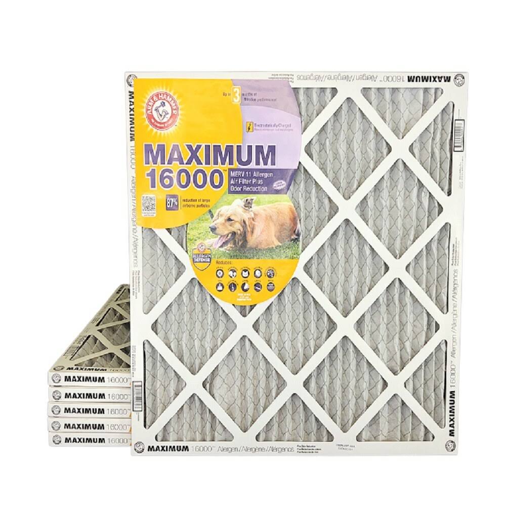 18x18x1 MERV 11 Carbon Air Filter 6 Pack F7243