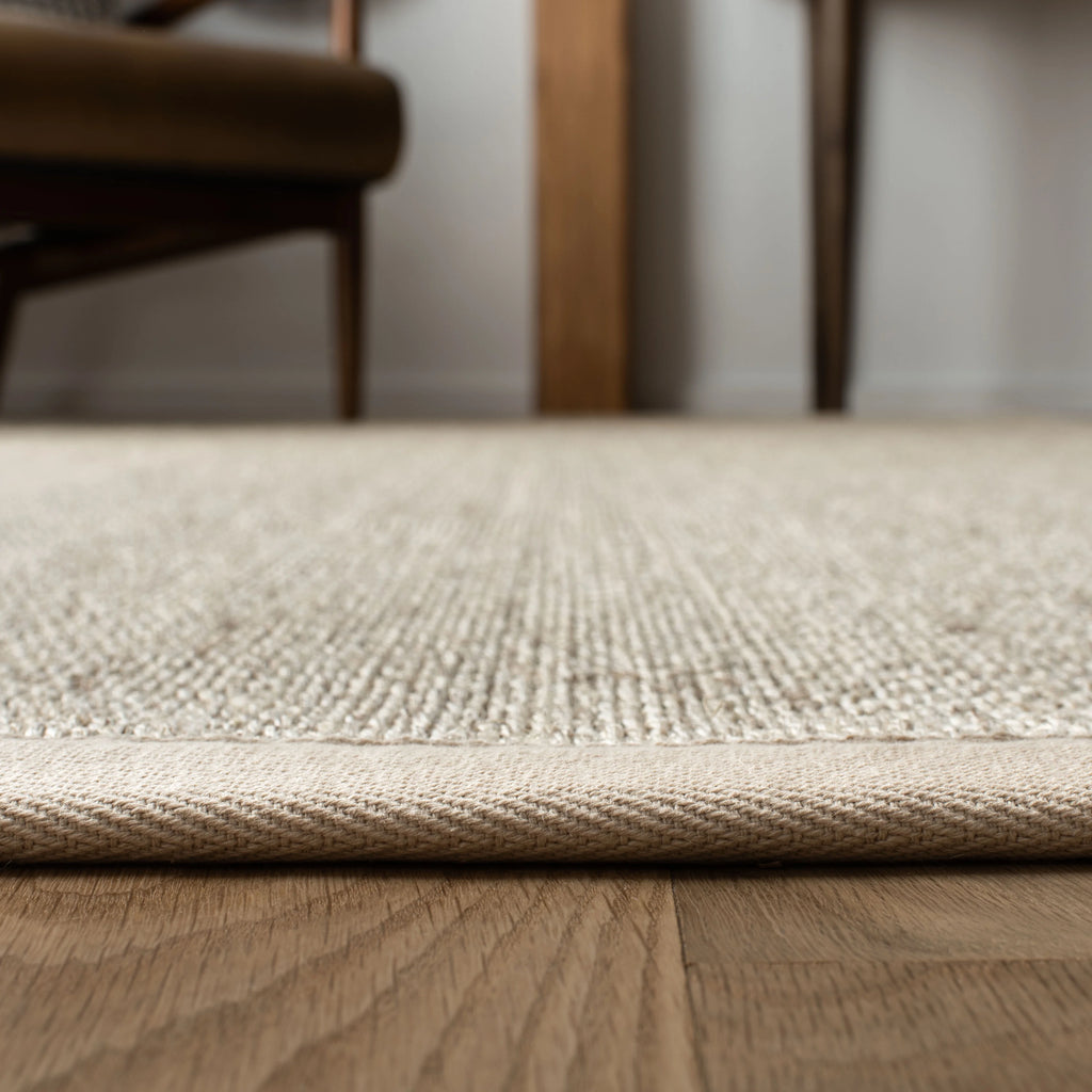 Natural Fiber Seagrass Area Rug, Marble/Beige, 9' x 12' R67005