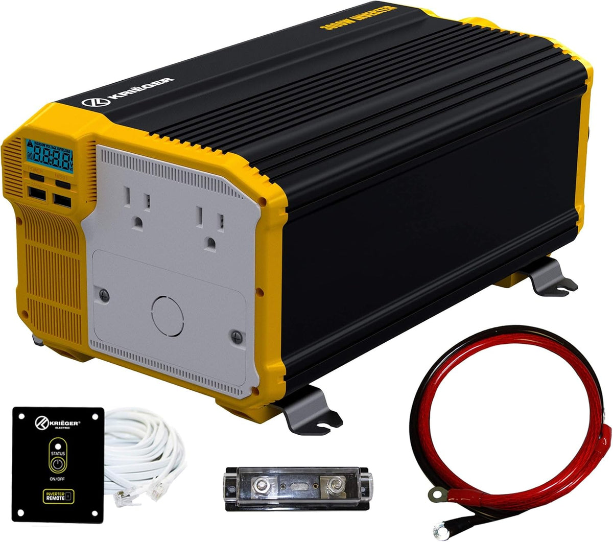 3000 Watts 12V to 110V Modified Sine Wave Power Inverter H30952
