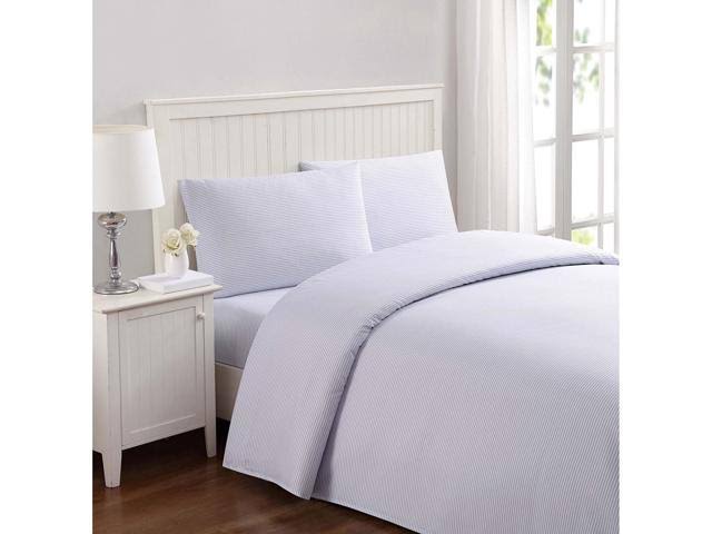 Purple Printed Stripe Sheet Set, Queen S85282