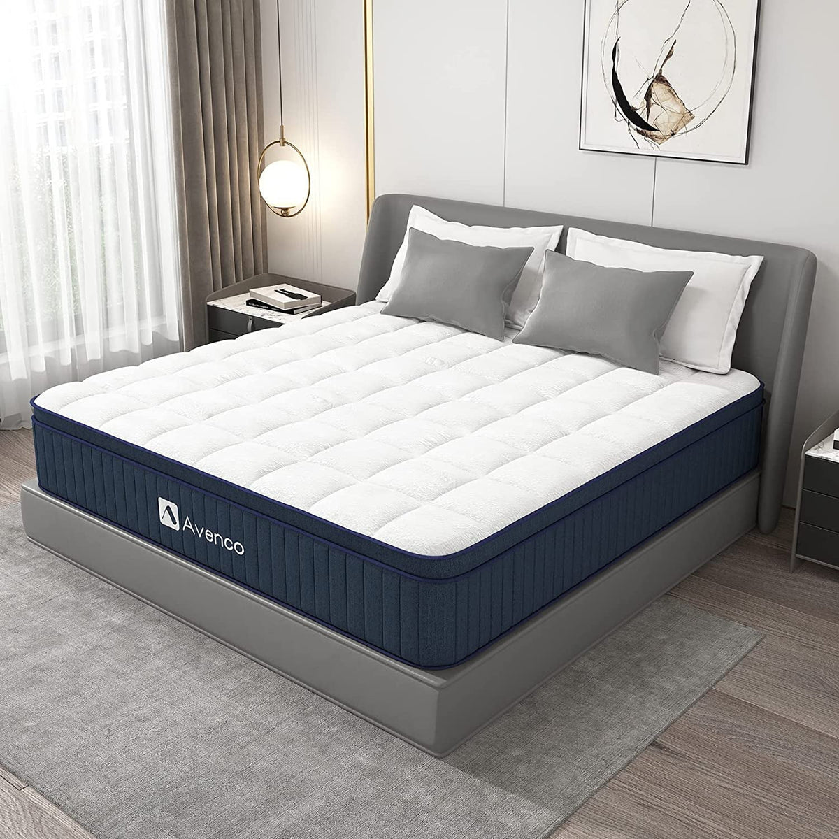 Full Size Gel Memory Foam Pocket Spring Hybrid Mattress T72328