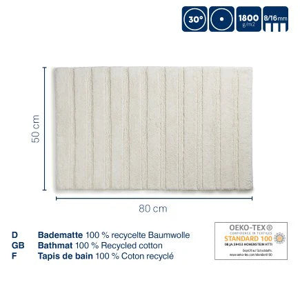Grey Bathmat W9247