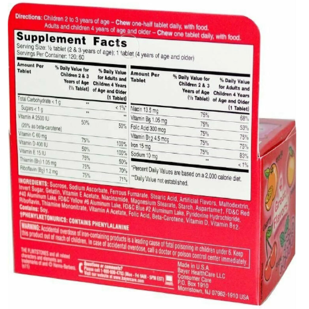 Children's Multivitamin with Iron Chewables, 60 ct, 3 pack O957209