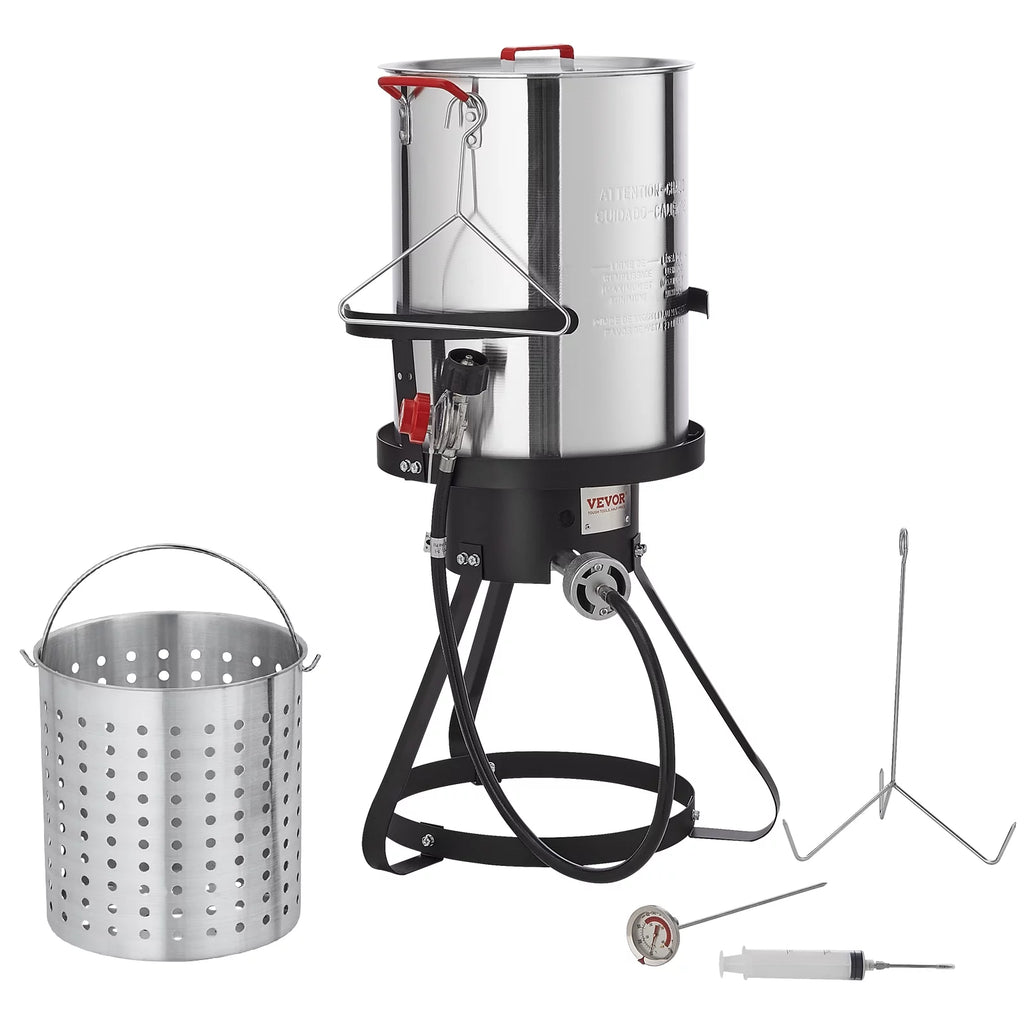 30 Qt Propane Aluminum Turkey Fryer Stock Pot L111235