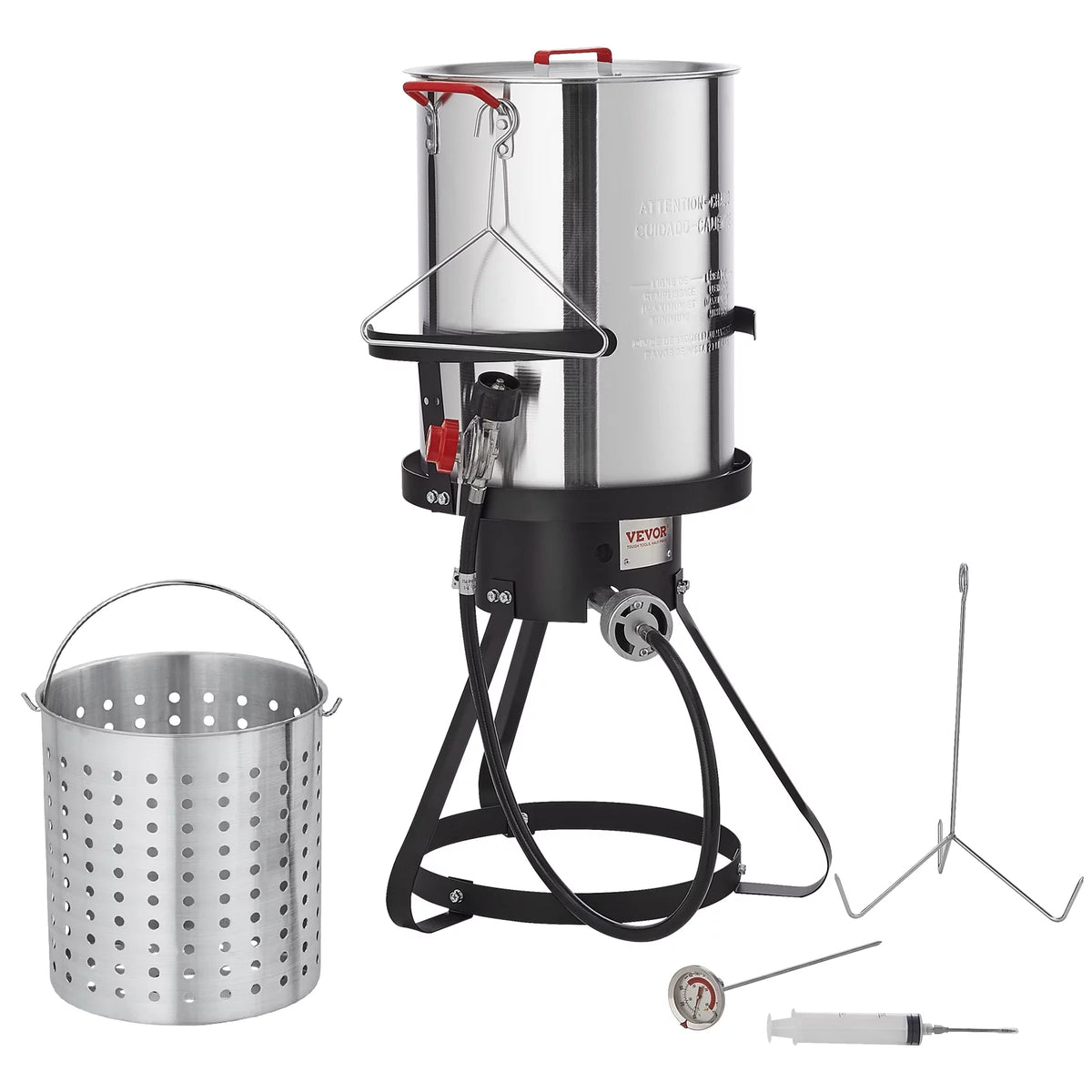 30 Qt Propane Aluminum Turkey Fryer Stock Pot L111235