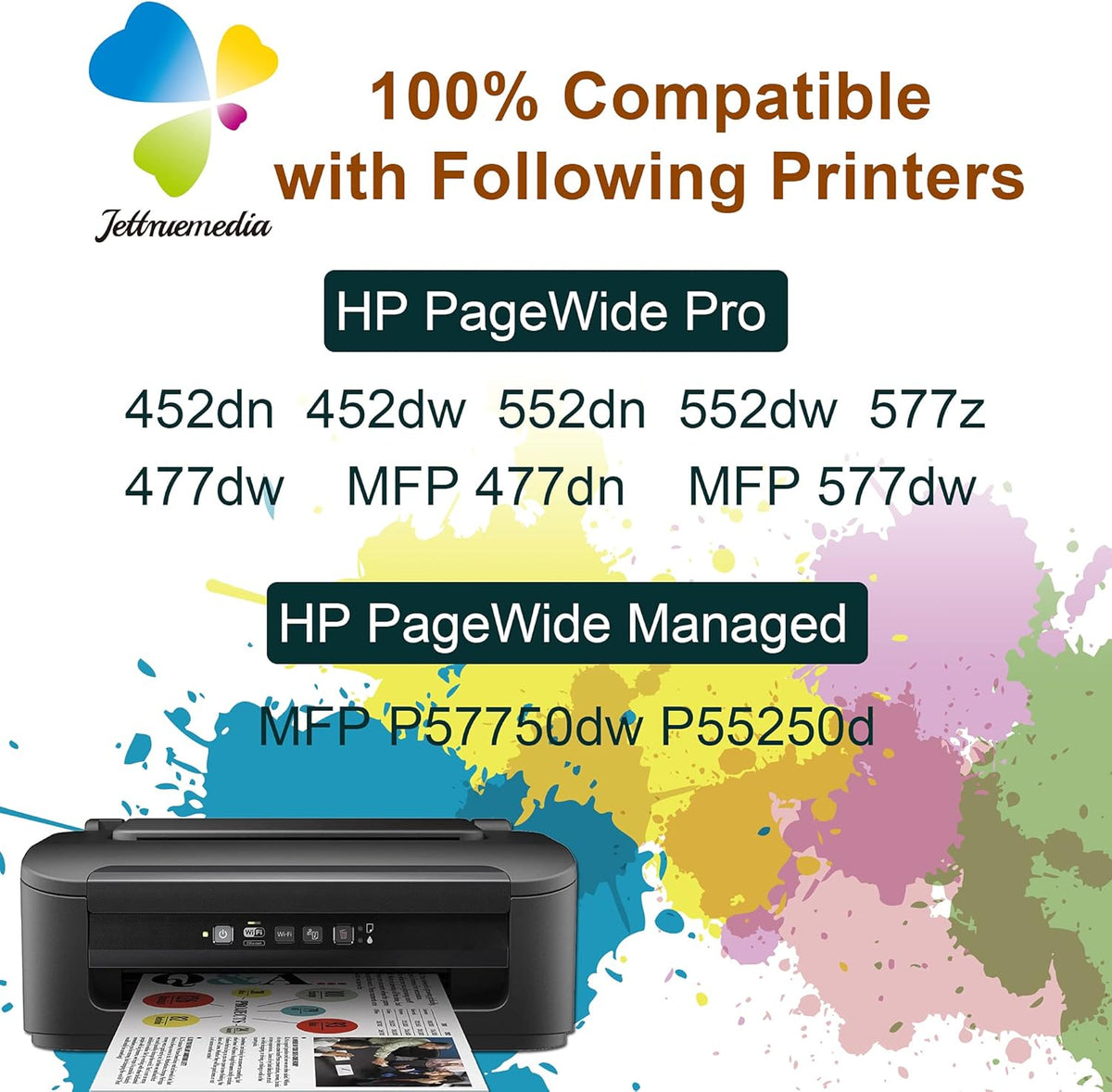 Compatible Ink Cartridge Replacement for HP 972X Printer Black/C/M/Y Y4514