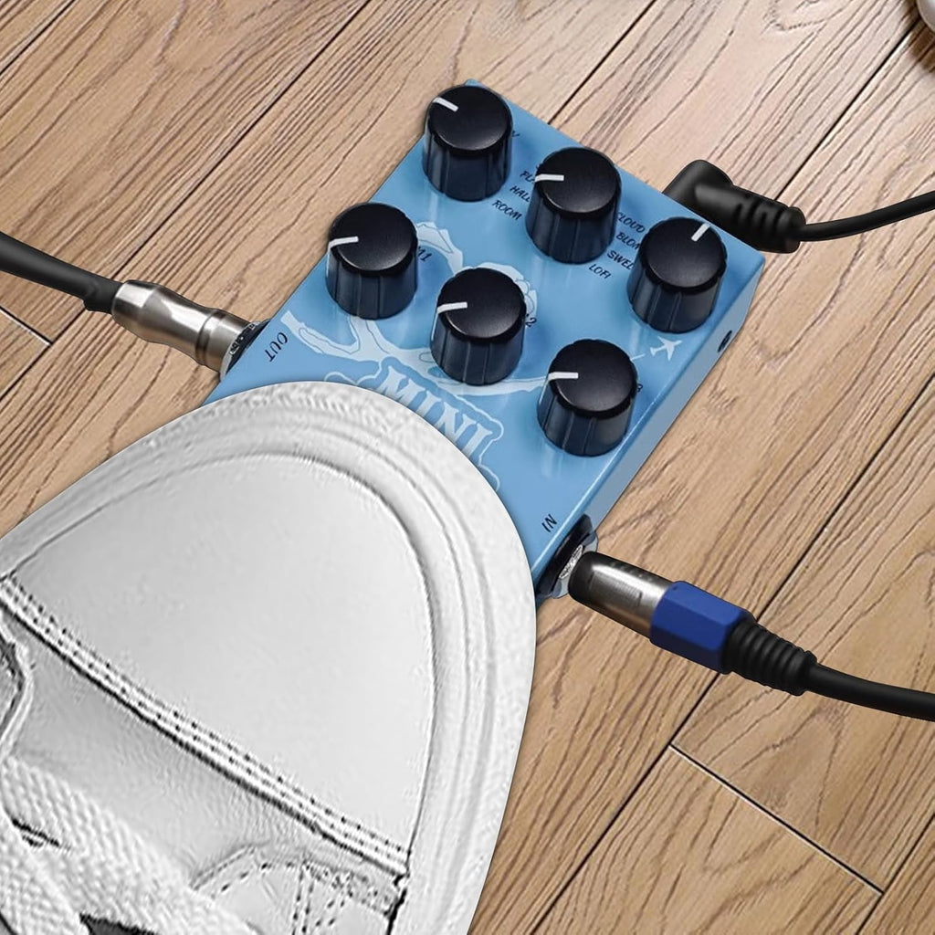 Digital Reverb Pedal with 9-Mode Reverb Selection for Guitar Bass V65334