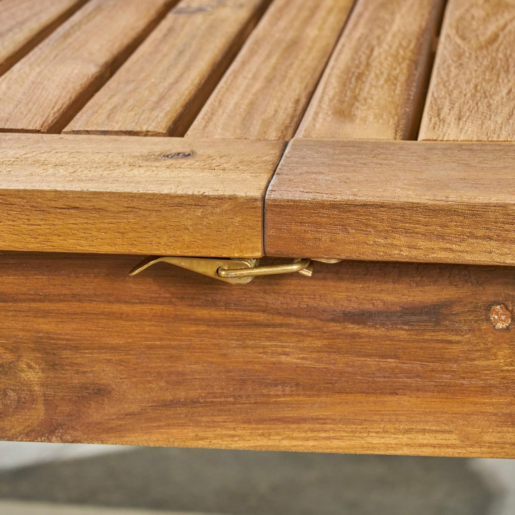 Acacia Wood Expandable Outdoor Dining Table Y72882
