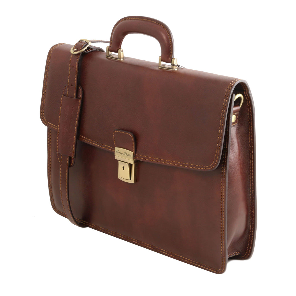 Red Leather Briefcase R490011