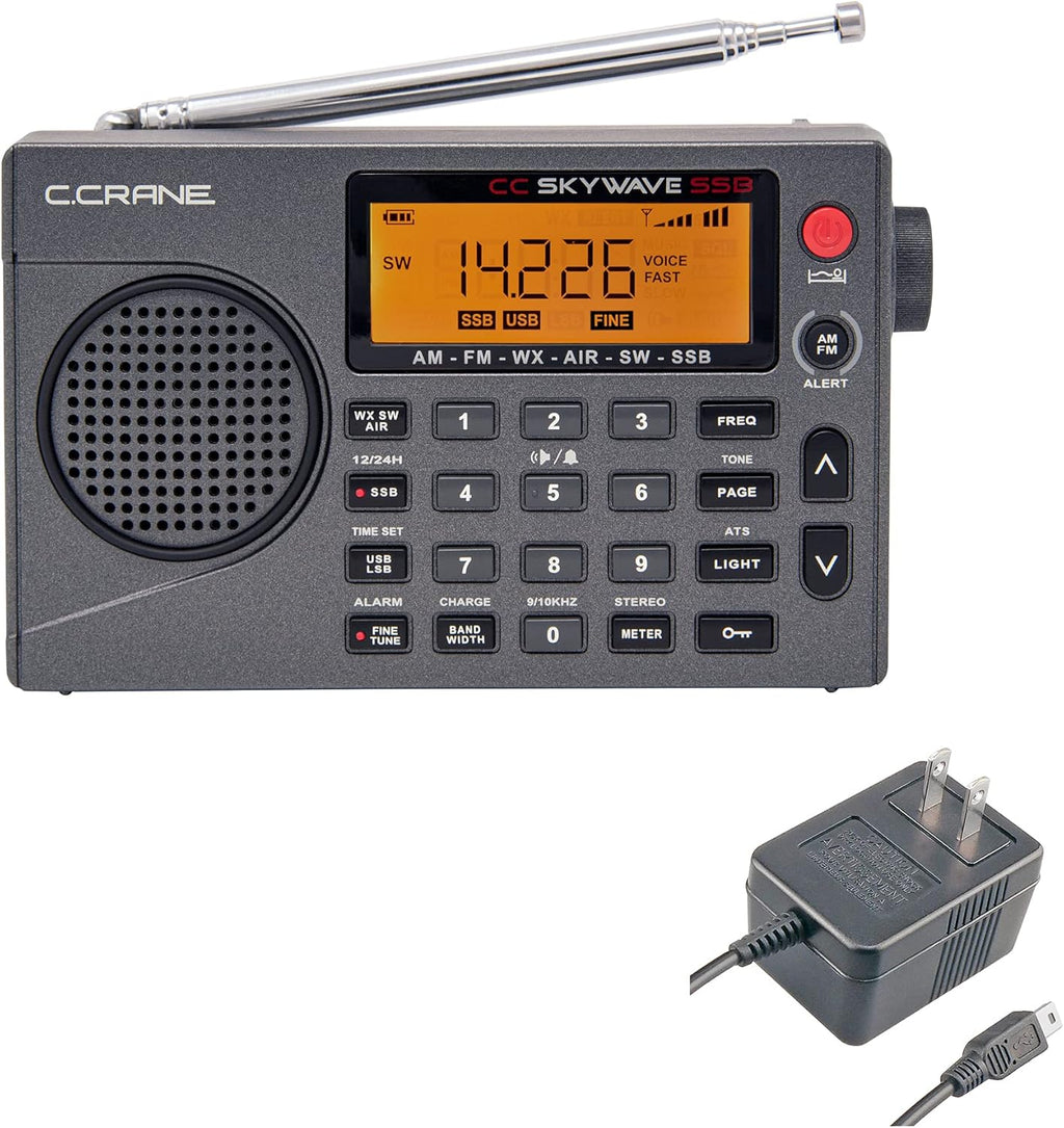 AM FM Shortwave NOAA Weather Radio with AC Adapter S448