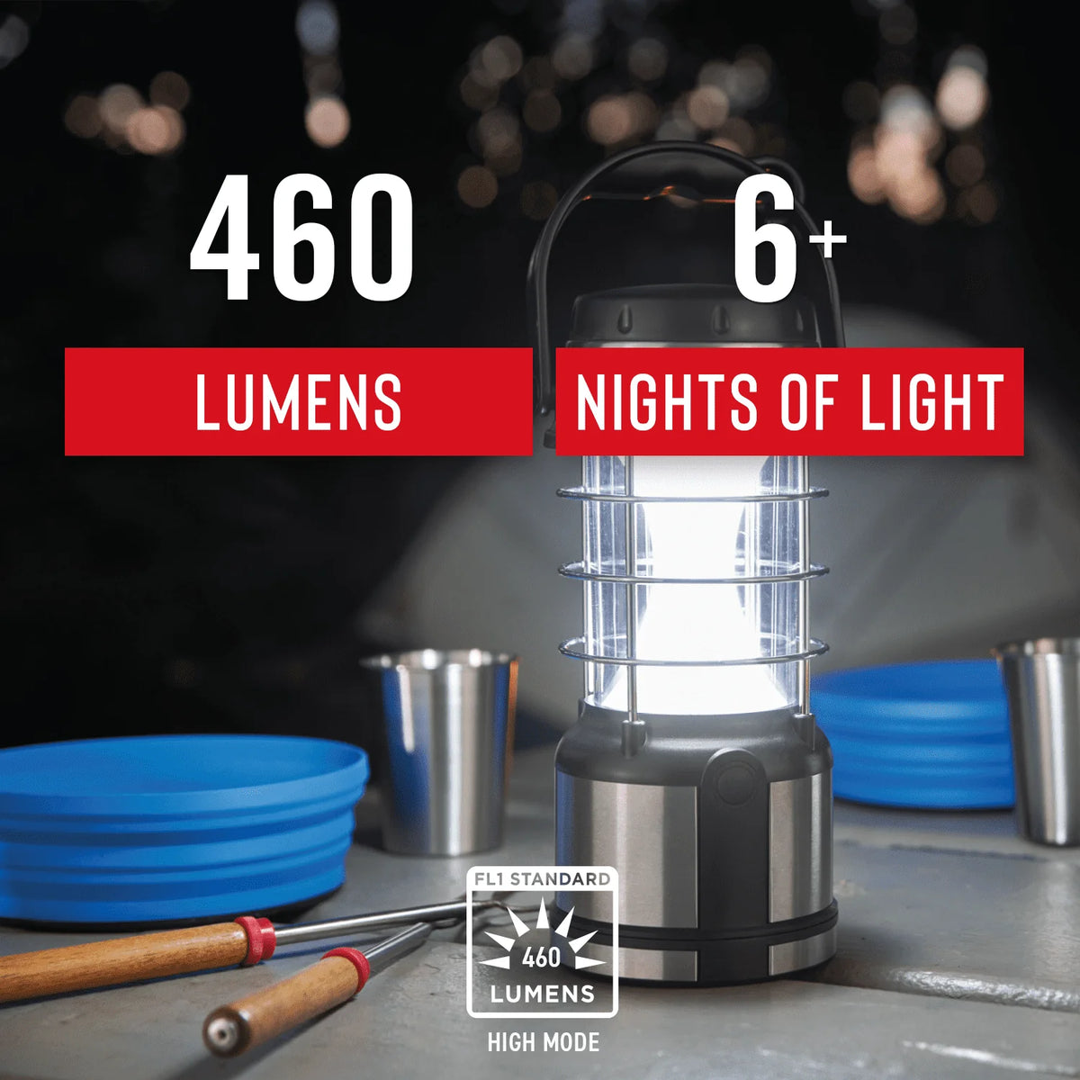 460 Lumen Dual Power LED Lantern N868907