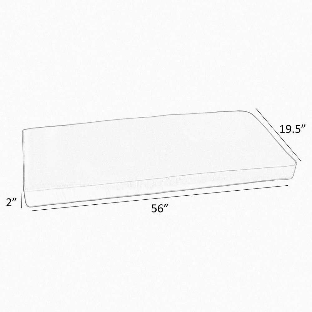 Indoor/Outdoor Bench Cushion 56 in x 19.5 in Z554727