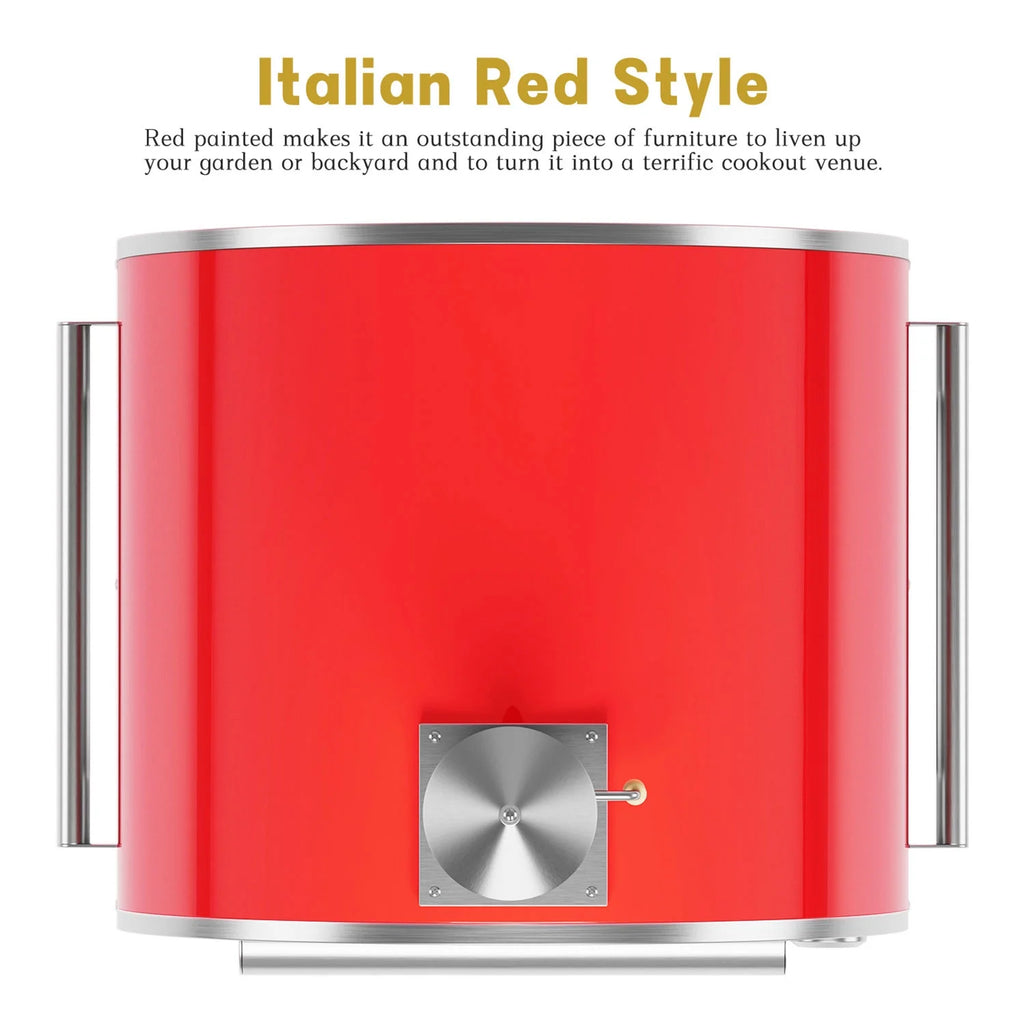 Wood Burning Outdoor Pizza Oven in Stainless Steel S9694