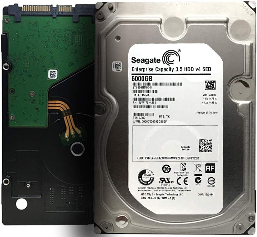 6TB 128MB Cache 7200RPM SATA 6.0Gb/s 3.5in Internal Hard Drive Pack of 2 P527268