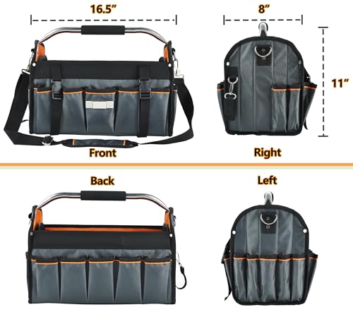 16 In Open Top Heavy Duty Tool Bag with Handle Q918