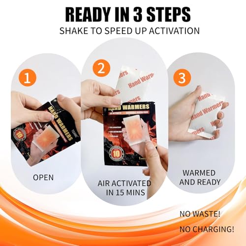 Disposable Hand Warmers 50/100/200 Pack Odorless B86370