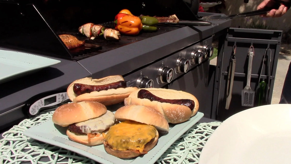 6 Burner Propane Gas Grill and Kitchen Island X60885