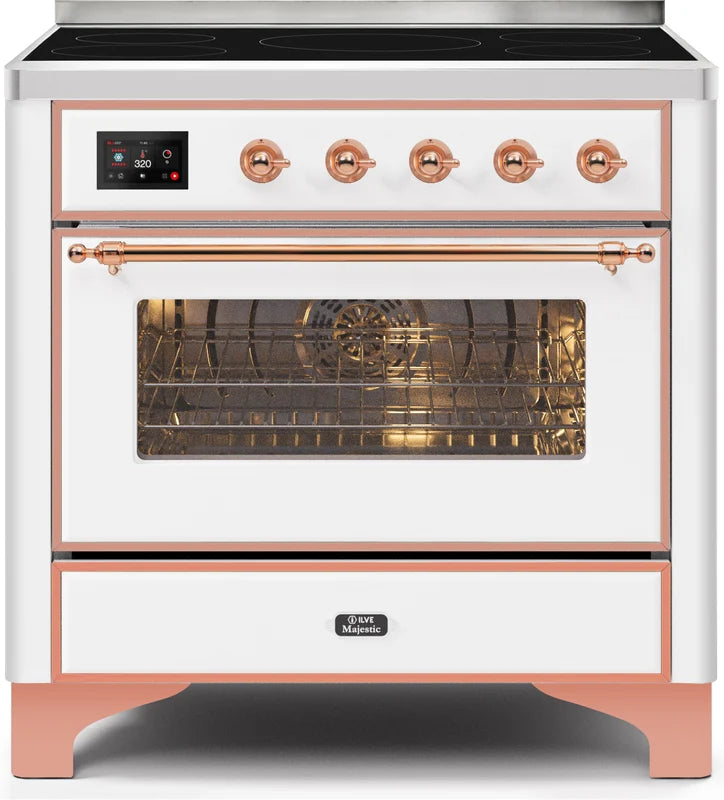 White Induction Range with Electric Oven L7966