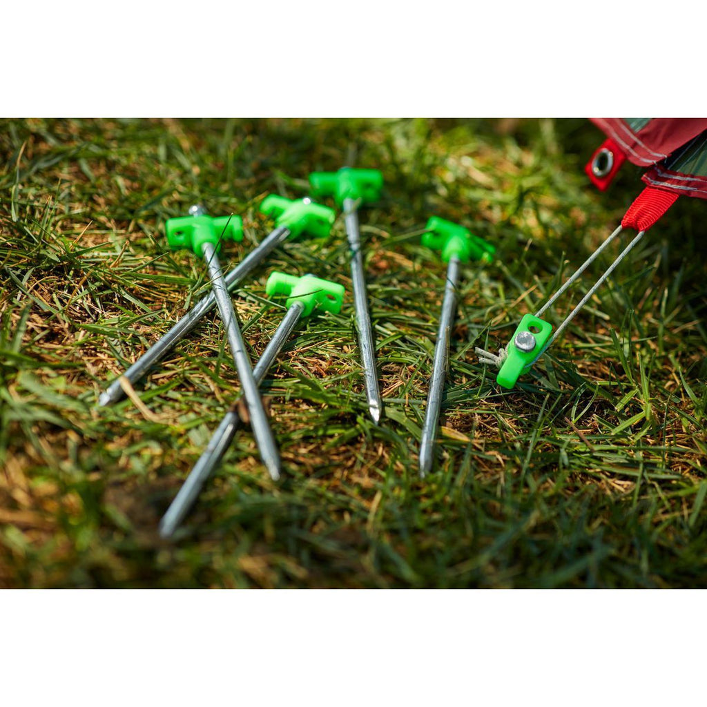 10 In. Steel Tent Stakes, 6-Pack W158