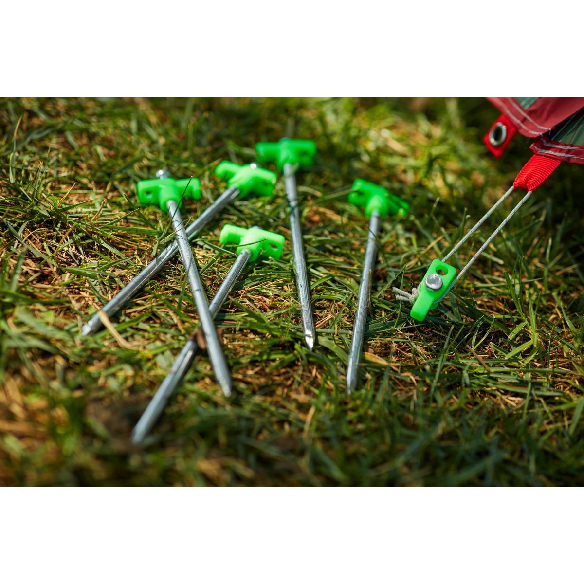 10 In. Steel Tent Stakes, 6-Pack W158