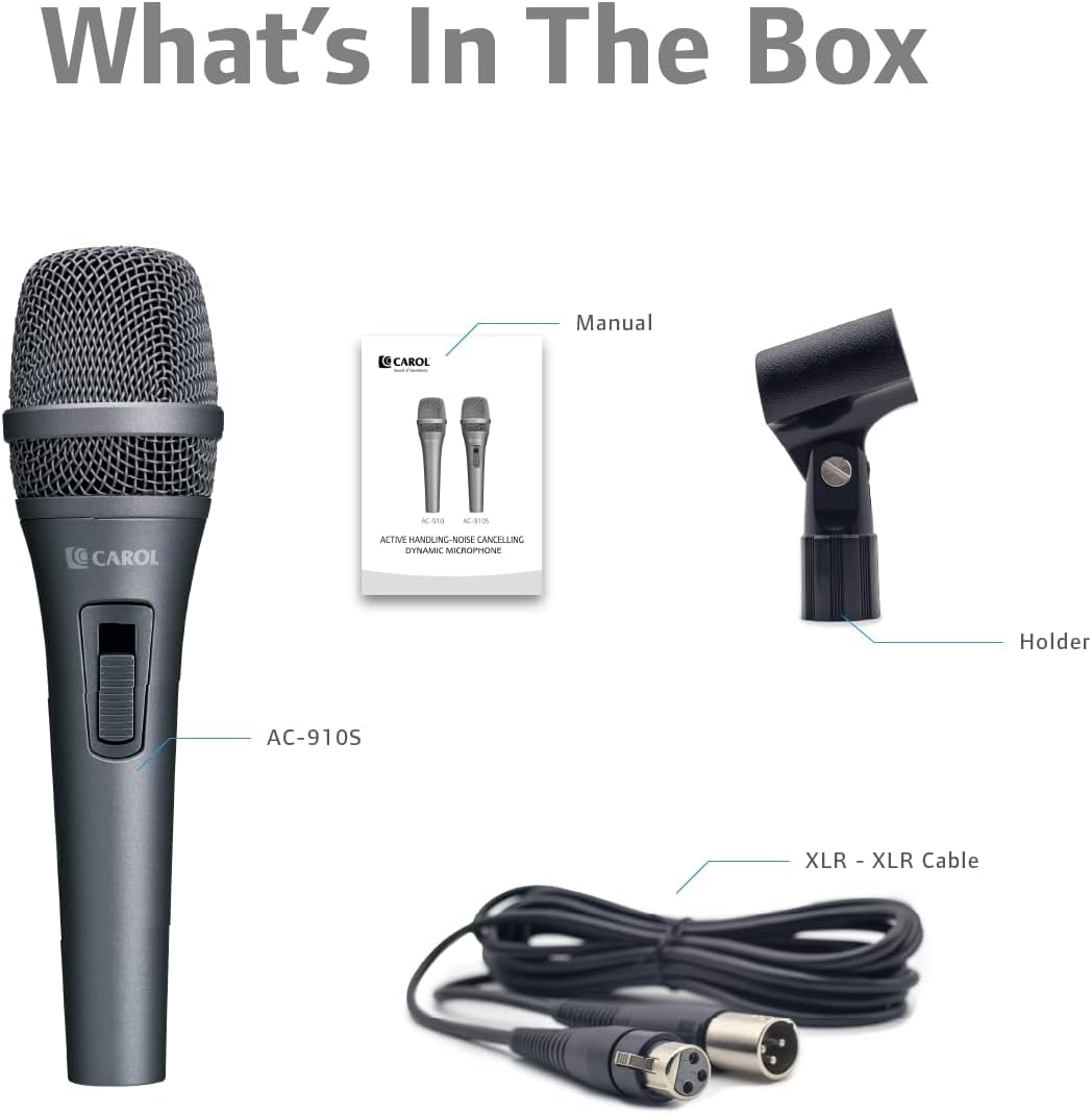 Dynamic Microphone with Super-Cardiod Unidirectional, Slide Potentiometer Switch D747