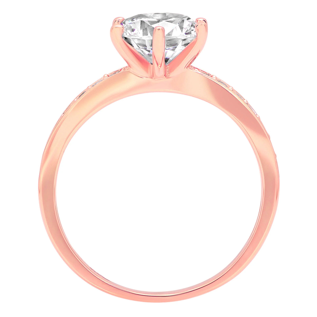 18K Rose Gold Engagement Ring T6547