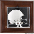Brown Framed Wall-Mountable Mini Helmet Display Case G270621