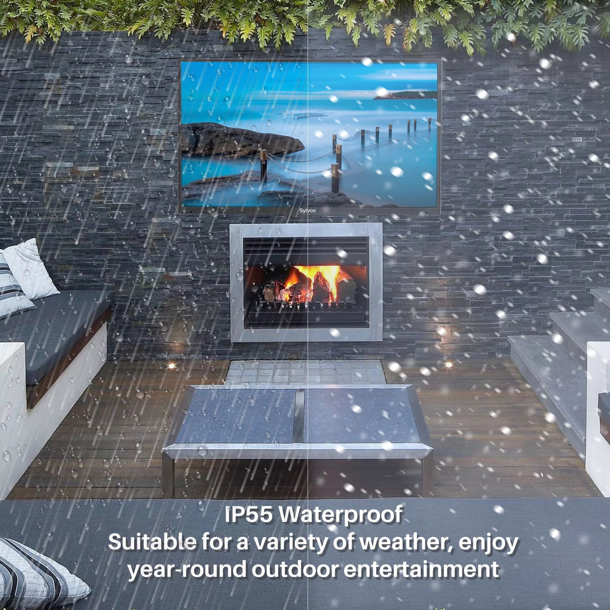 55 inch 4K LED Waterproof Outdoor TV Y725111