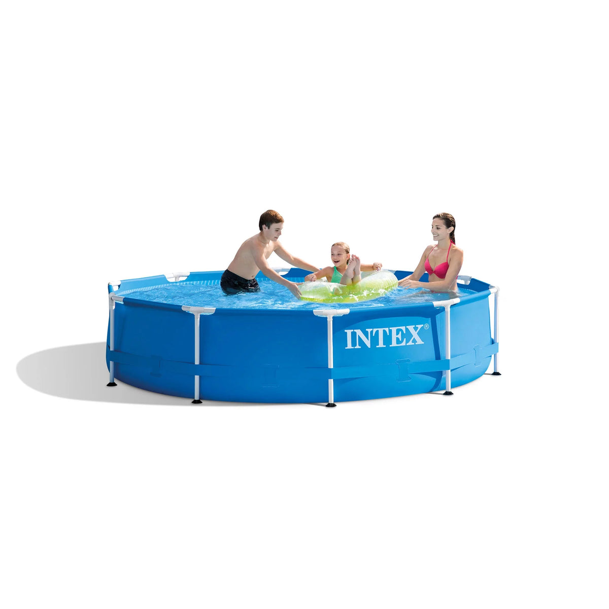 Round Metal Frame Above Ground Swimming Pool with Cover V77165
