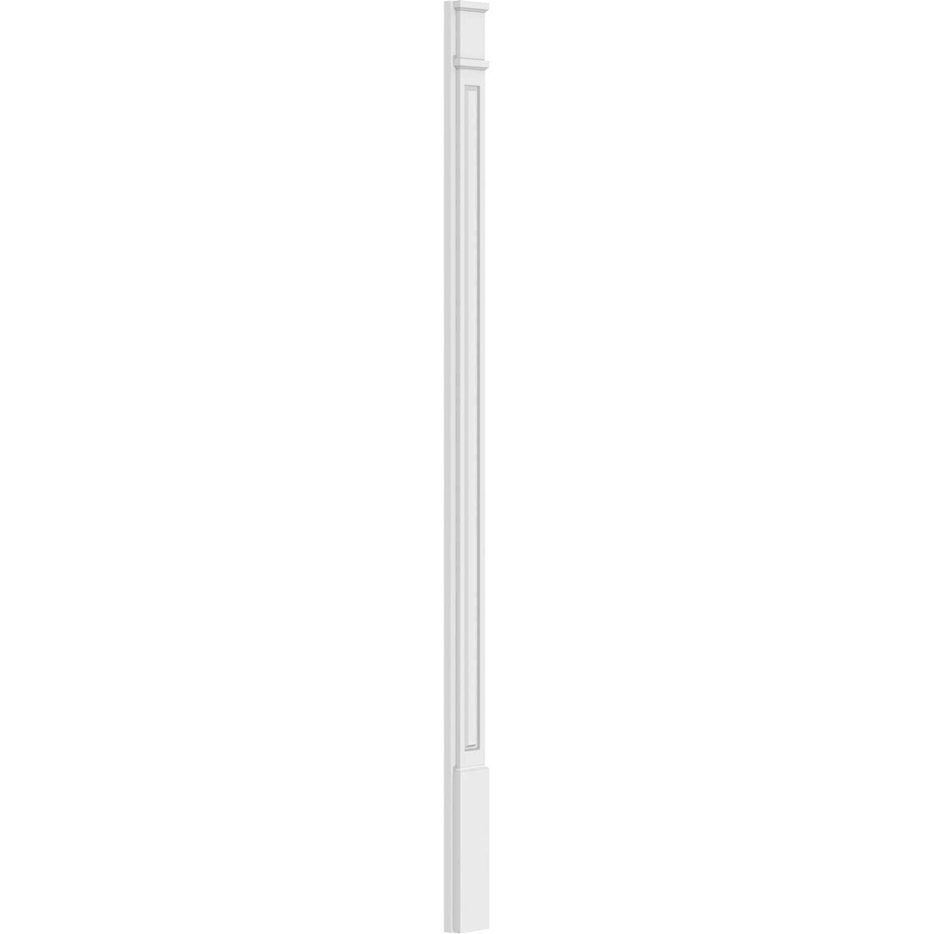 Raised Panel PVC Pilaster with Capital and Base (Pair) Q5516