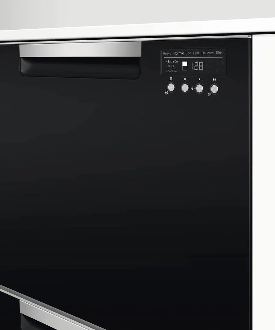 Black Tall Double DishDrawer V7722