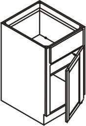 White Inset Raised Panel Base Cabinet N967042