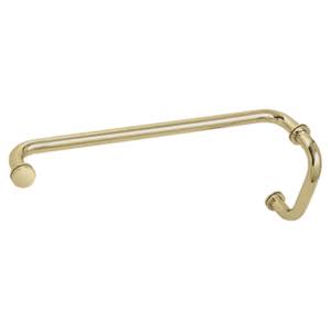 Satin Brass 6x22 Pull Handle and 18x22 Towel Bar Shower Door Hardware J3873