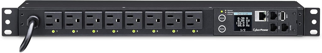 Switched PDU, 100-120V/15A (Derated to 12A), 8 Outlets, 1U Rackmount X156