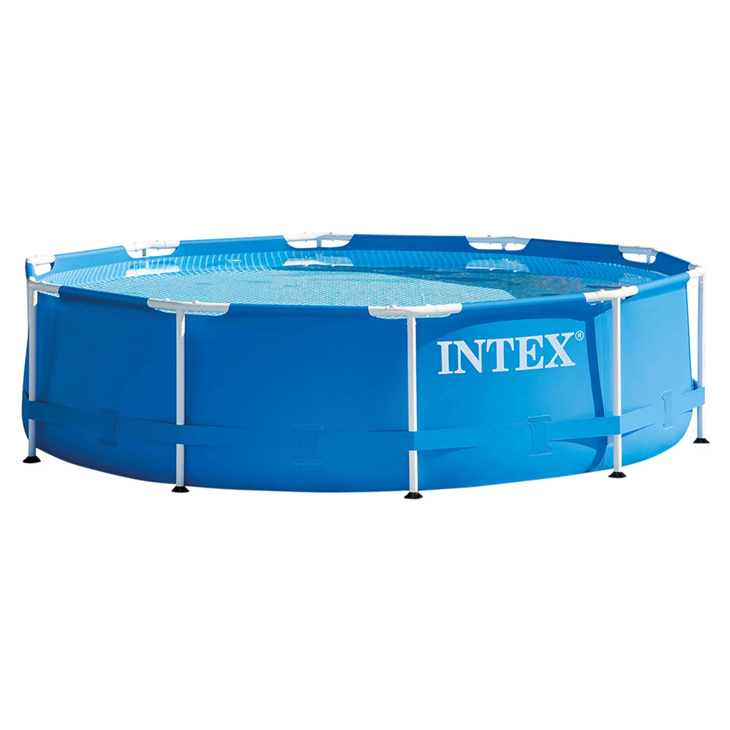 Round Metal Frame Above Ground Swimming Pool with Cover V77165