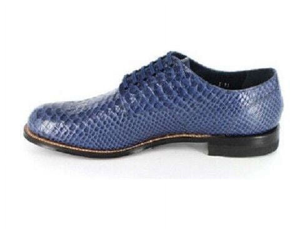 Blue Anaconda Leather Men's Shoes Z427436