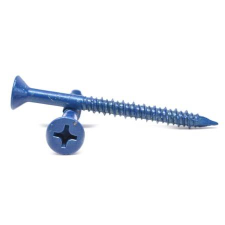 1/4 inch x 1 3/4 inch Low Carbon Steel Concrete Screw Pk 100 D70758