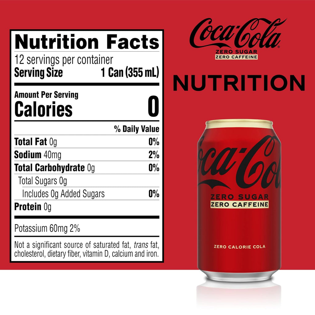 Zero Caffeine-Free Soda, 12 Fl Oz (pack of 12) E497673