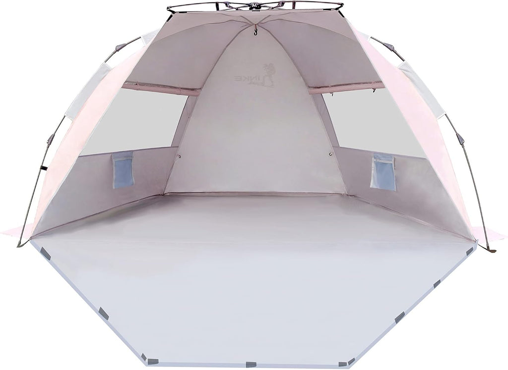 4 Person Easy Setup Beach Tent Sun Shelter with Carry Bag R724502