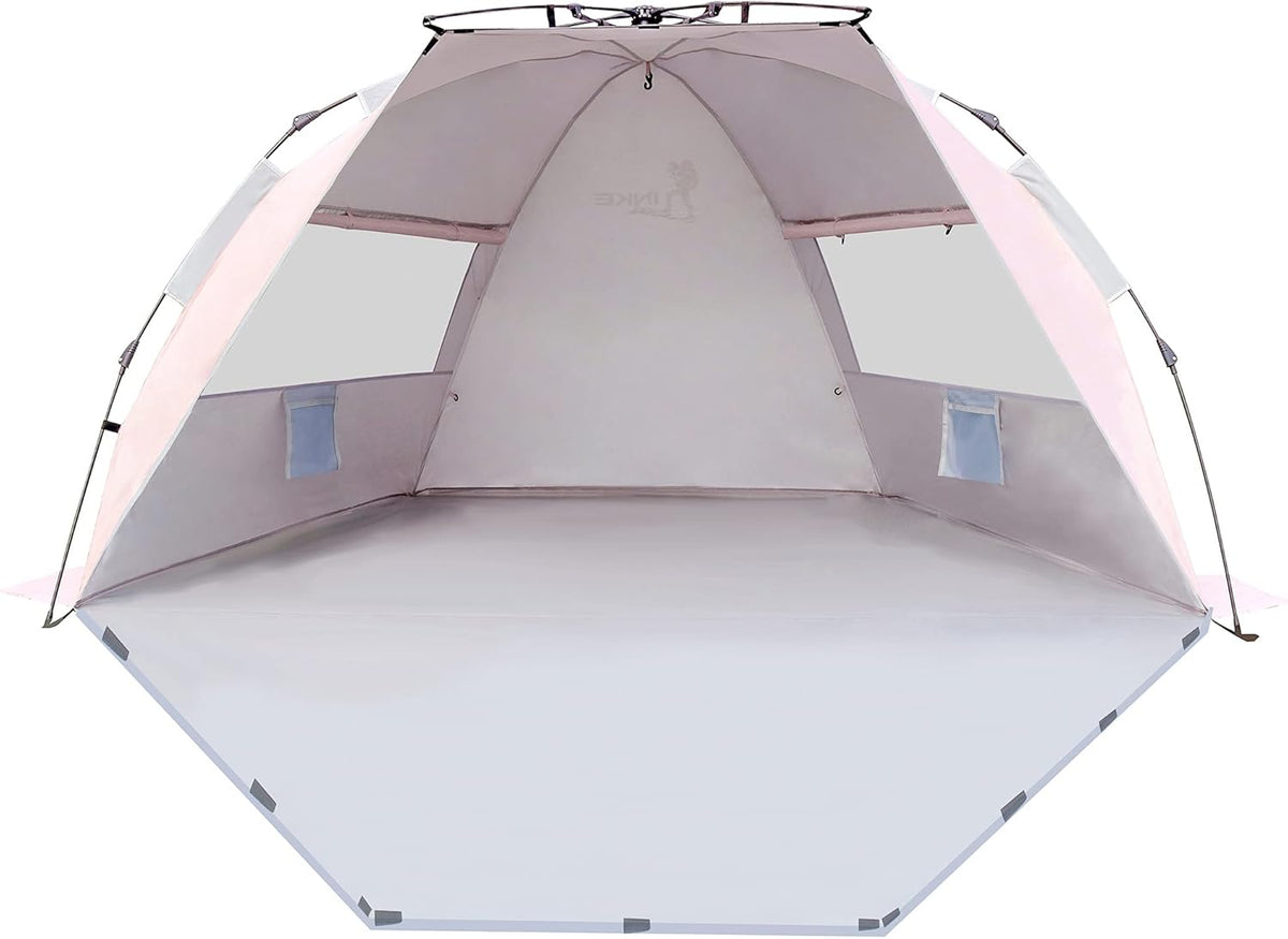 4 Person Easy Setup Beach Tent Sun Shelter with Carry Bag R724502